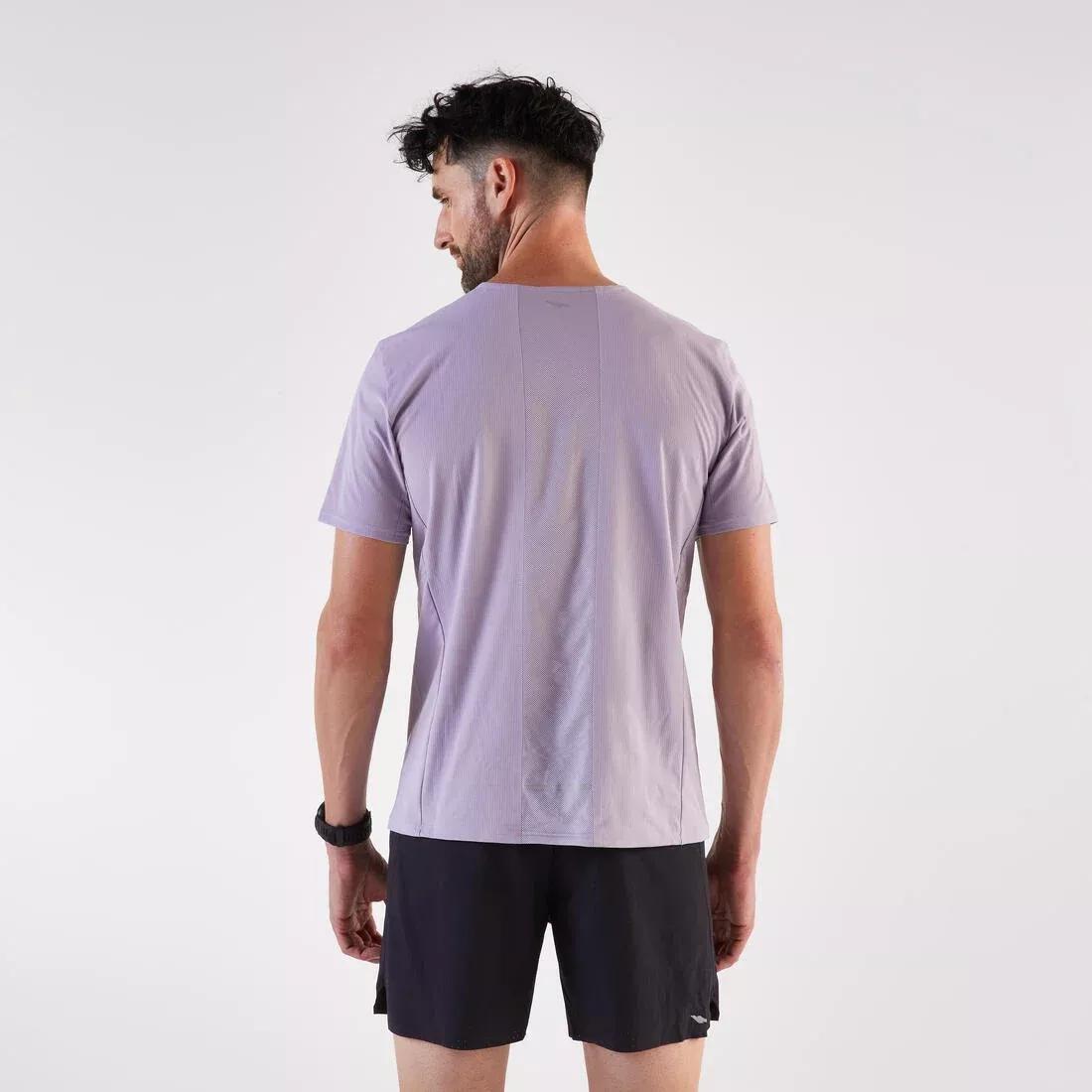 Men Running T-Shirt - Kiprun Run 900, Purple, No Color, large image number 5