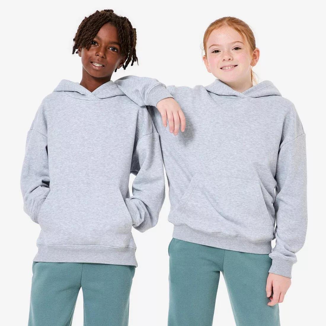 Kids Oversize Hoodie, Grey, No Color, medium
