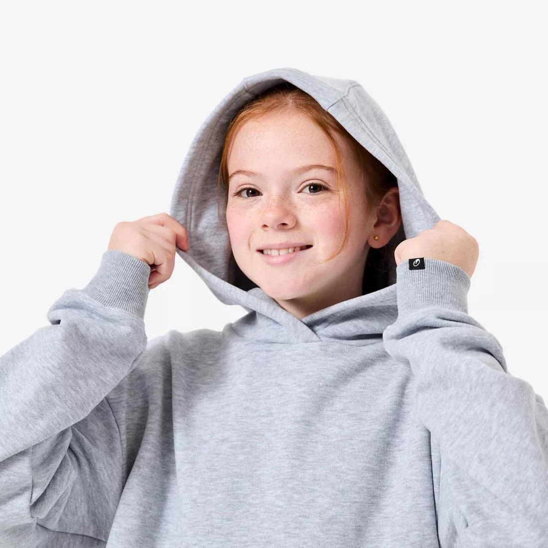 Kids Oversize Hoodie, Grey, No Color, large image number 4