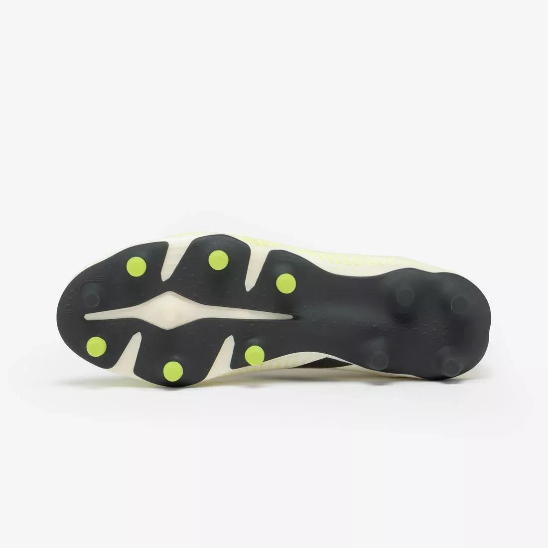 Kids Lace-Up Football Boots Viralto I FG - Snake, Yellow, No Color, large image number 3
