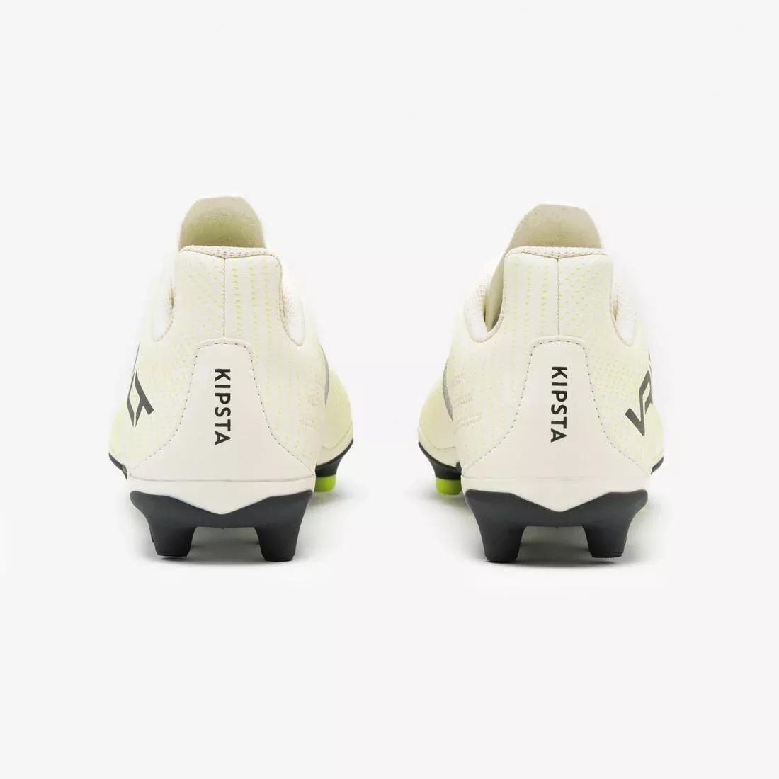 Kids Lace-Up Football Boots Viralto I FG - Snake, Yellow, No Color, large image number 4