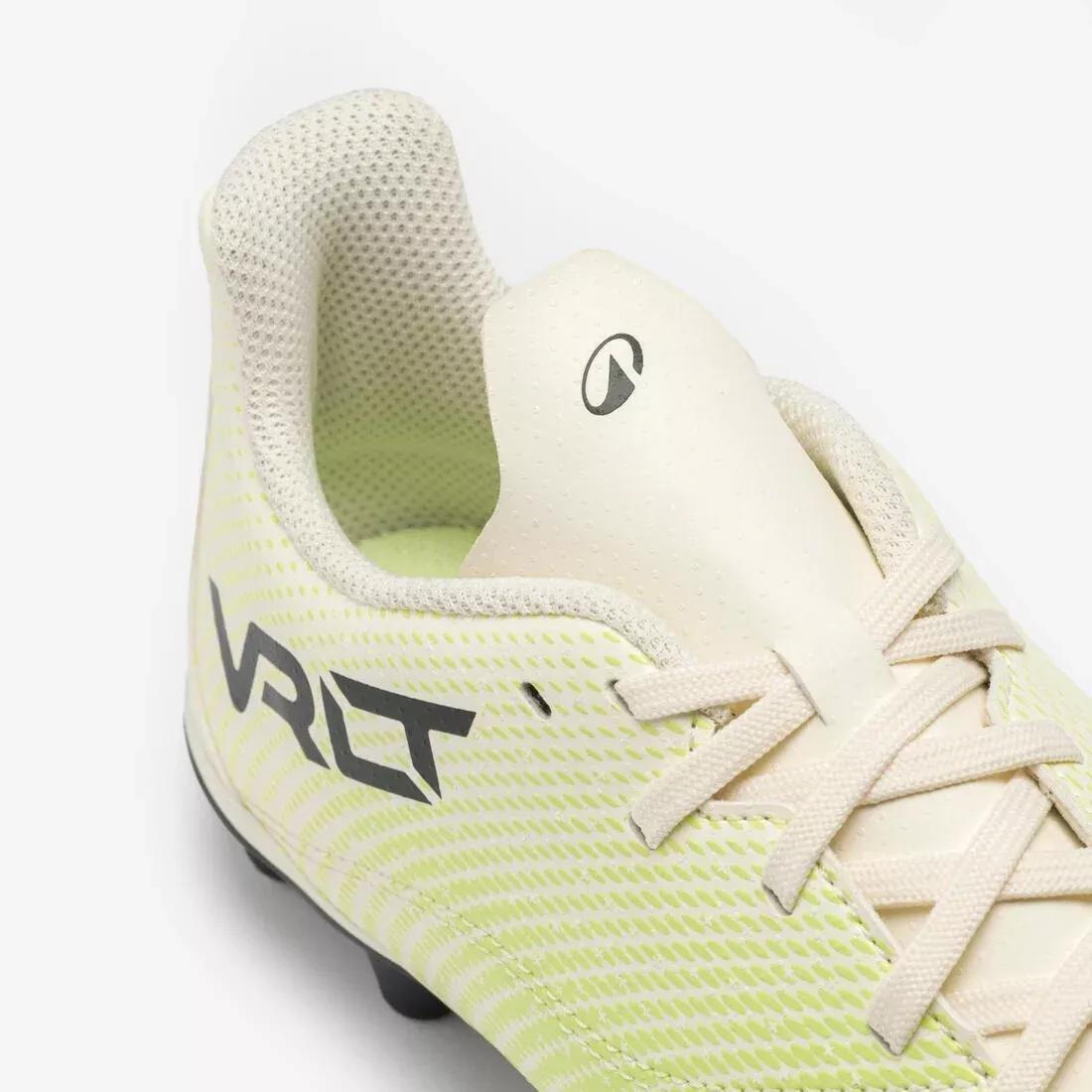 Kids Lace-Up Football Boots Viralto I FG - Snake, Yellow, No Color, large image number 5