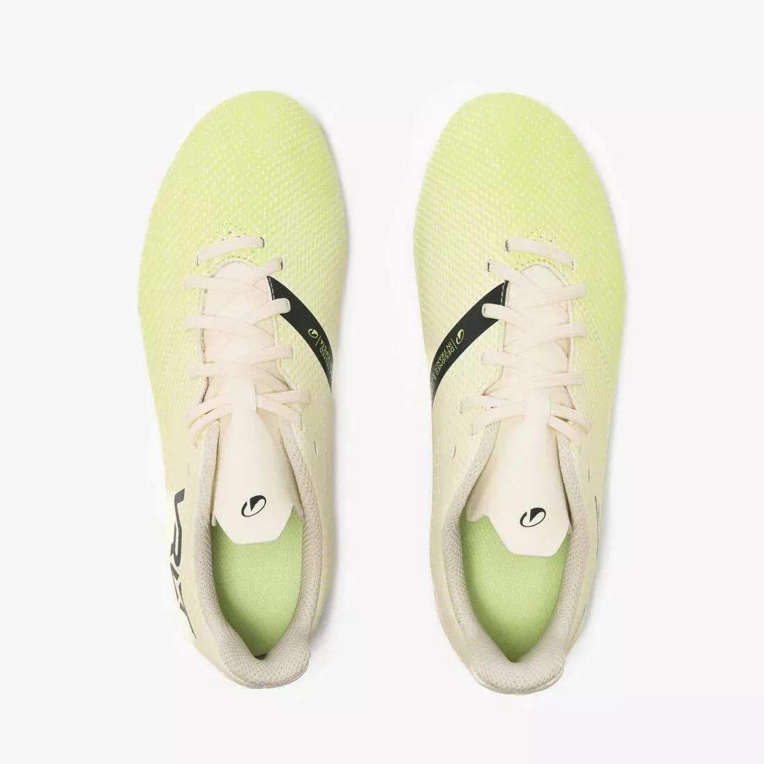 Kids Lace-Up Football Boots Viralto I FG - Snake, Yellow, No Color, large image number 6