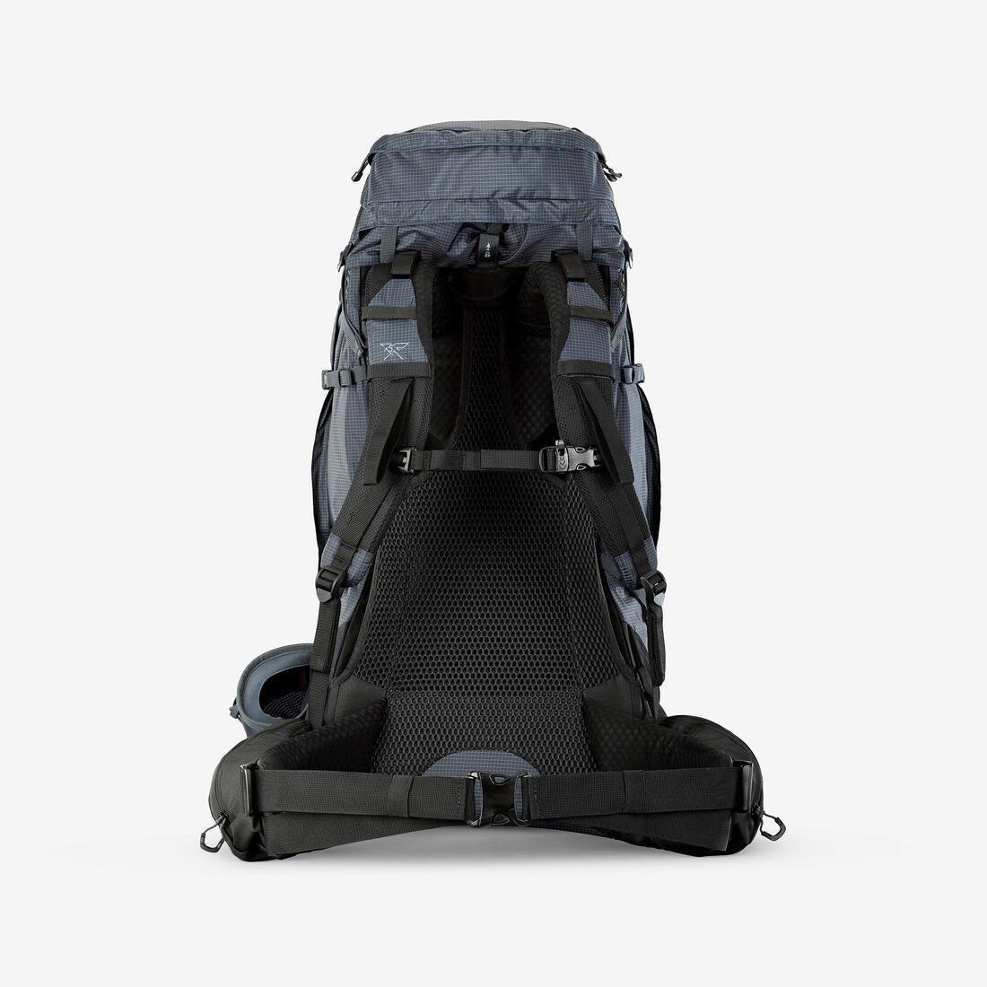 Men Trekking 50+10 L Backpack - MT500 Air, Grey, No Color, medium