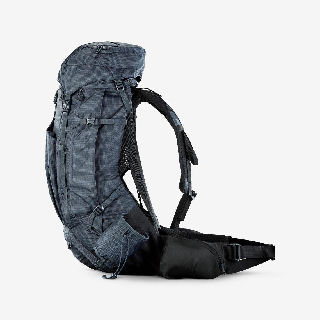 Men Trekking 50+10 L Backpack - MT500 Air, Grey, No Color, large image number 3