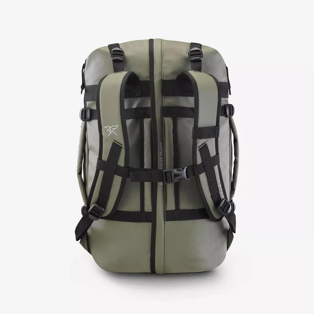 Trekking Carry Bag - 40 L To 60 L - Duffel 500 Extend, Khaki, No Color, large image number 4