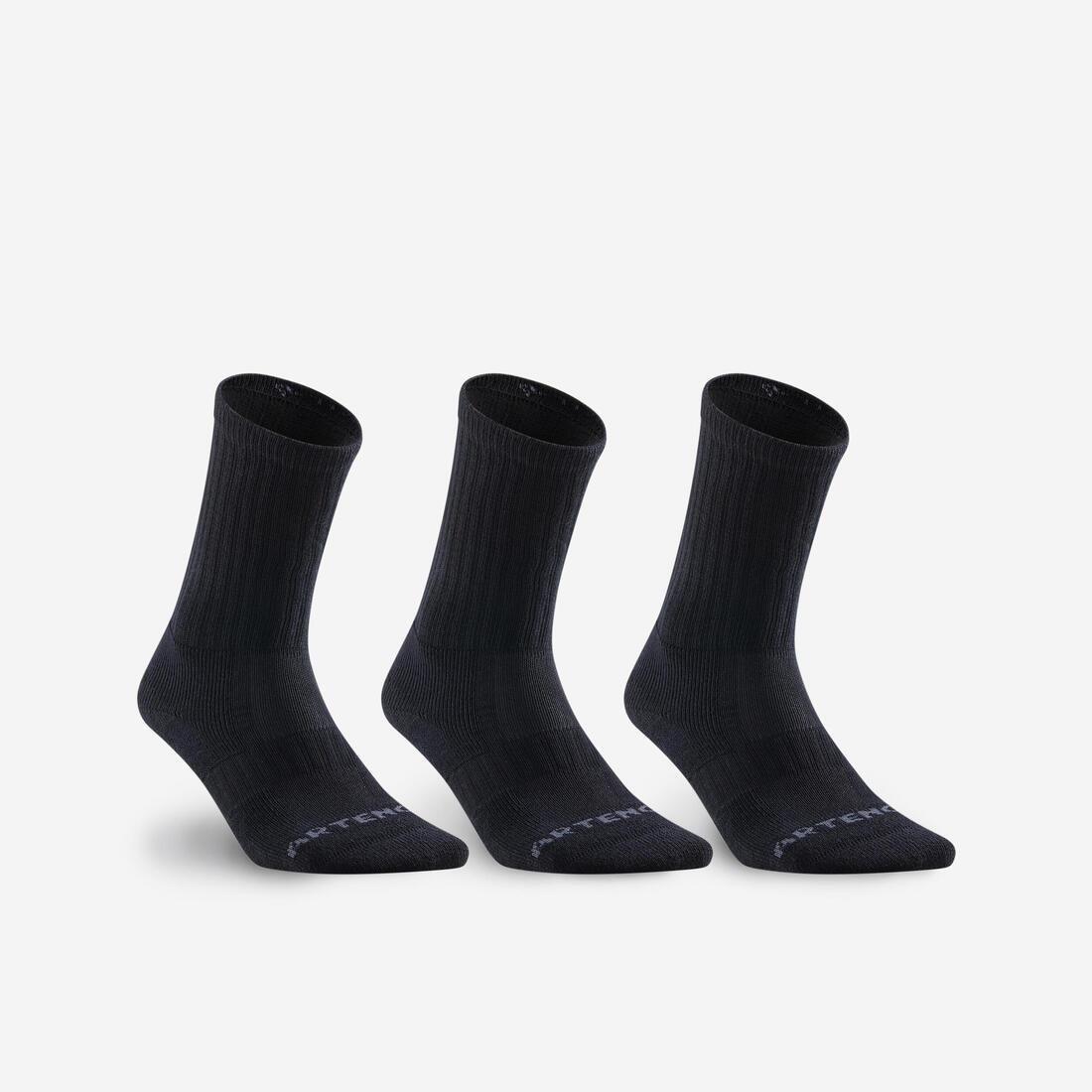 High Tennis Crew Socks Tri-Pack - RS 500, White, No Color, medium