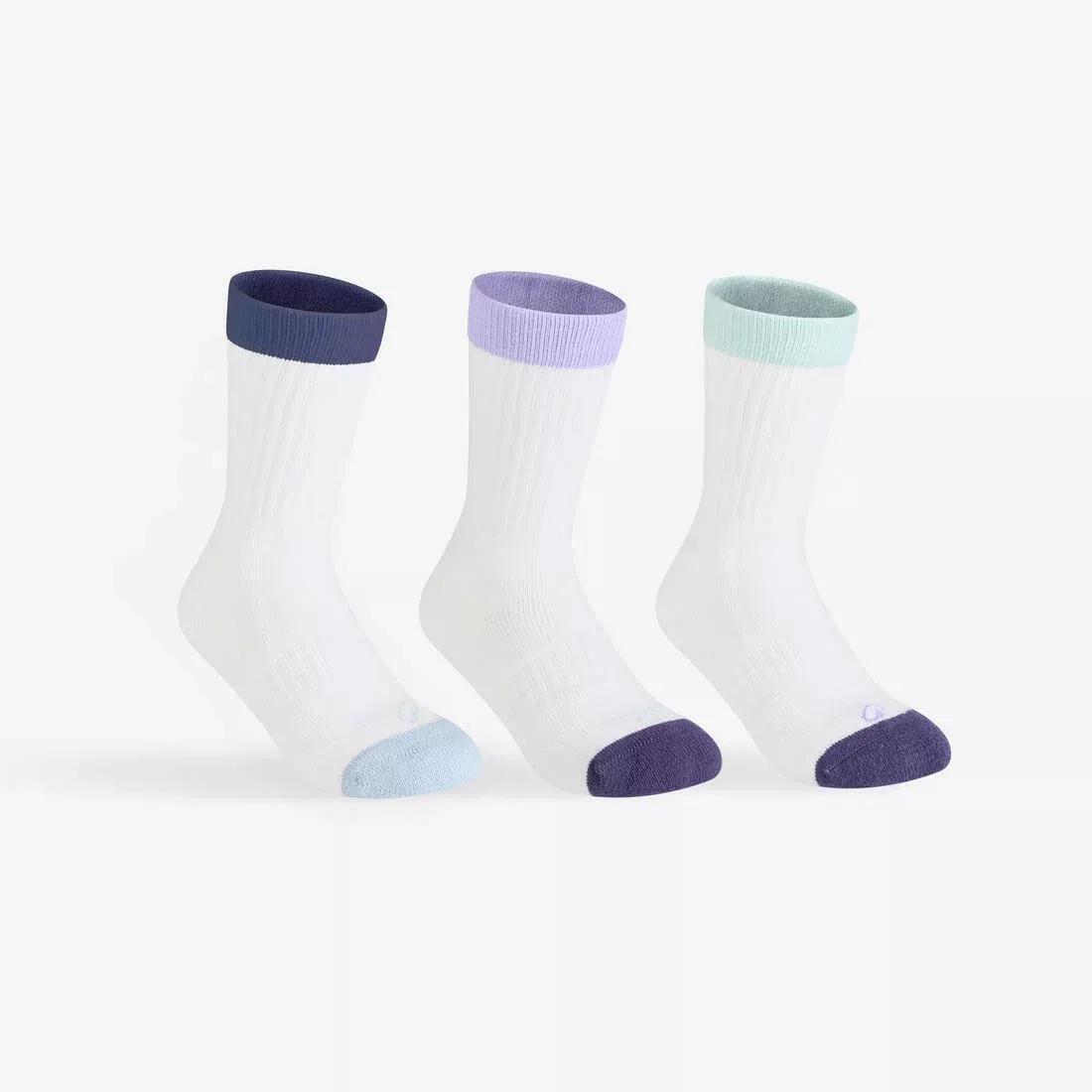 High Tennis Crew Socks Tri-Pack - RS 500, White, No Color, medium