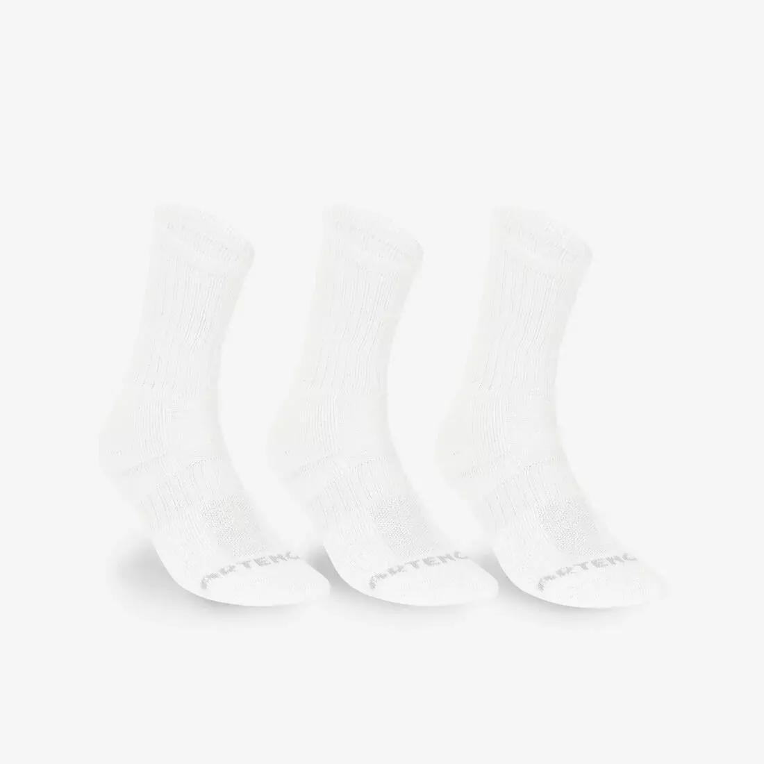 High Tennis Crew Socks Tri-Pack - RS 500, White, No Color, medium