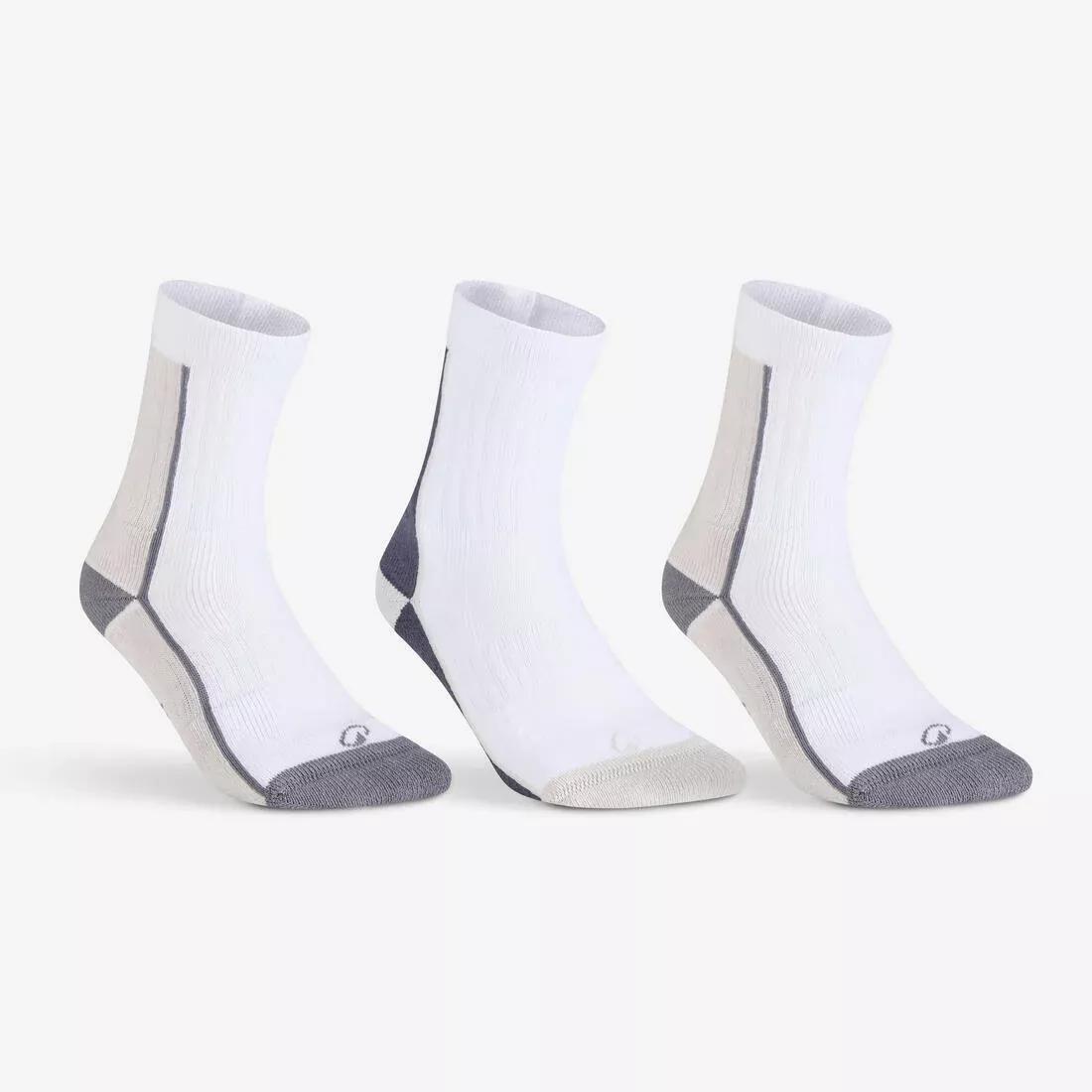 High Tennis Crew Socks Tri-Pack - RS 500, White, No Color, large image number 5