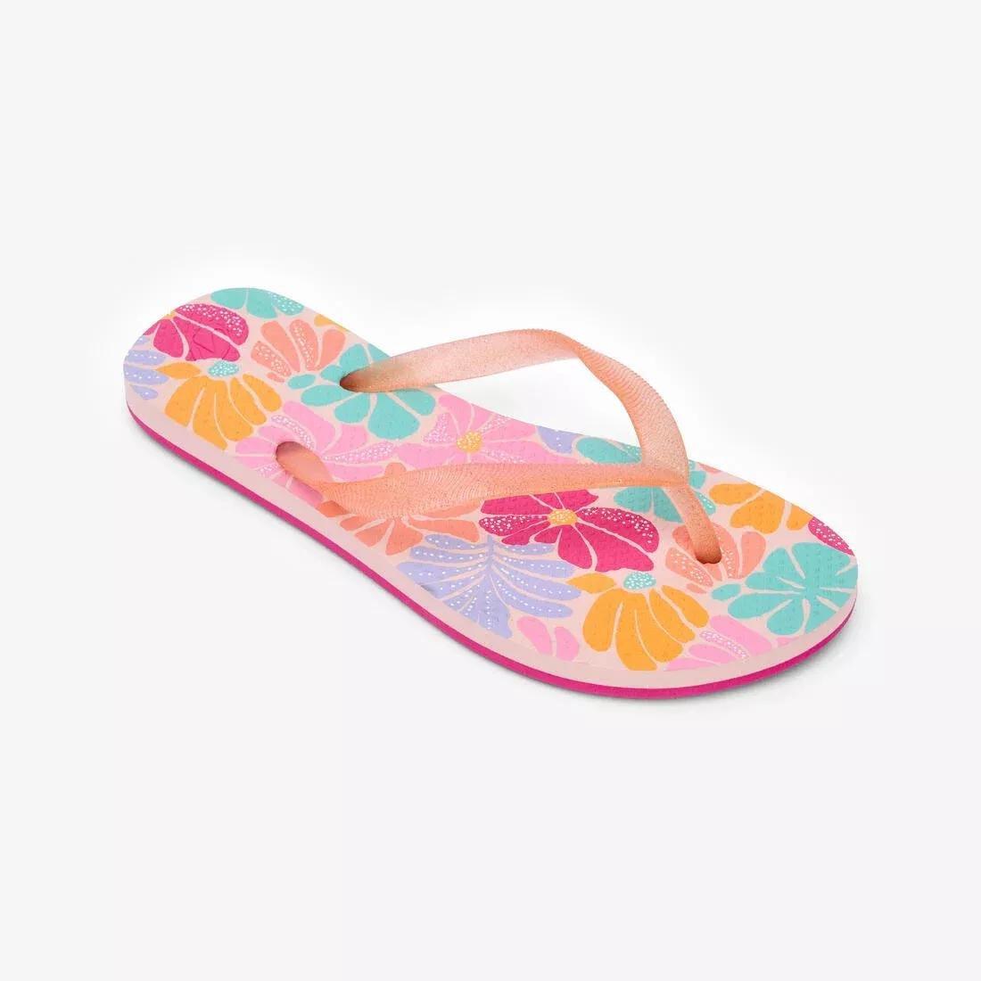 Kids Girls Flip-Flops - 500, Pink, No Color, large image number 5