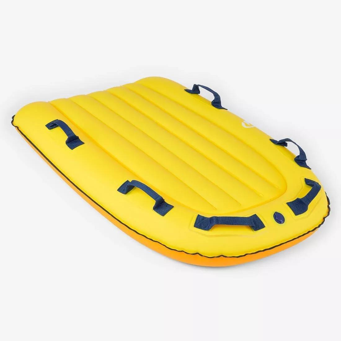 Tandem Inflatable Bodyboard, Yellow, No Color, medium