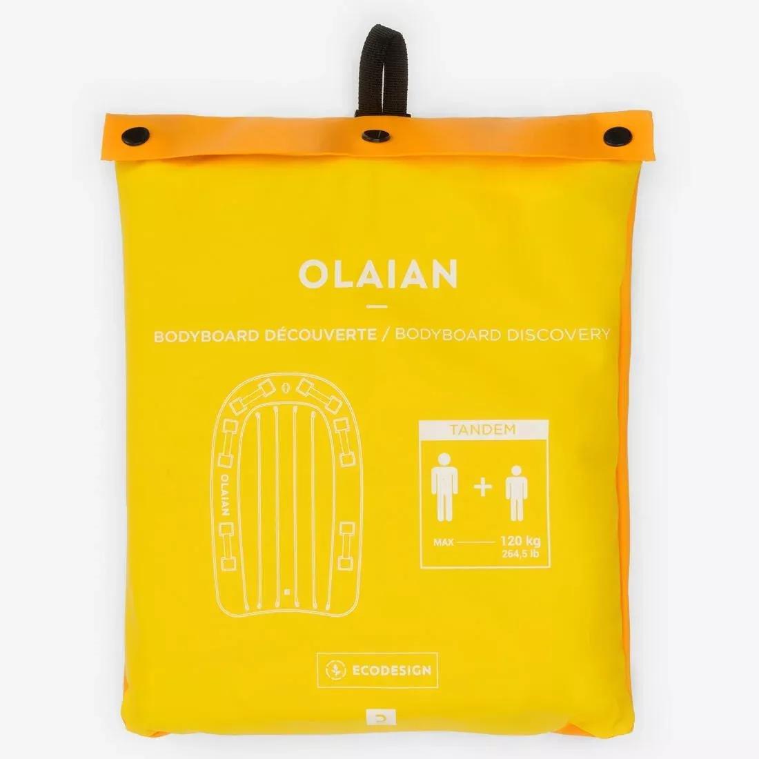 Tandem Inflatable Bodyboard, Yellow, No Color, large image number 6