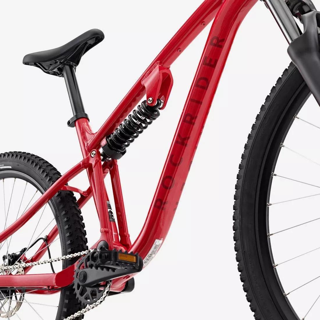 29in Full Suspension Touring Mountain Bike - Expl 100, Red, No Color, large image number 3