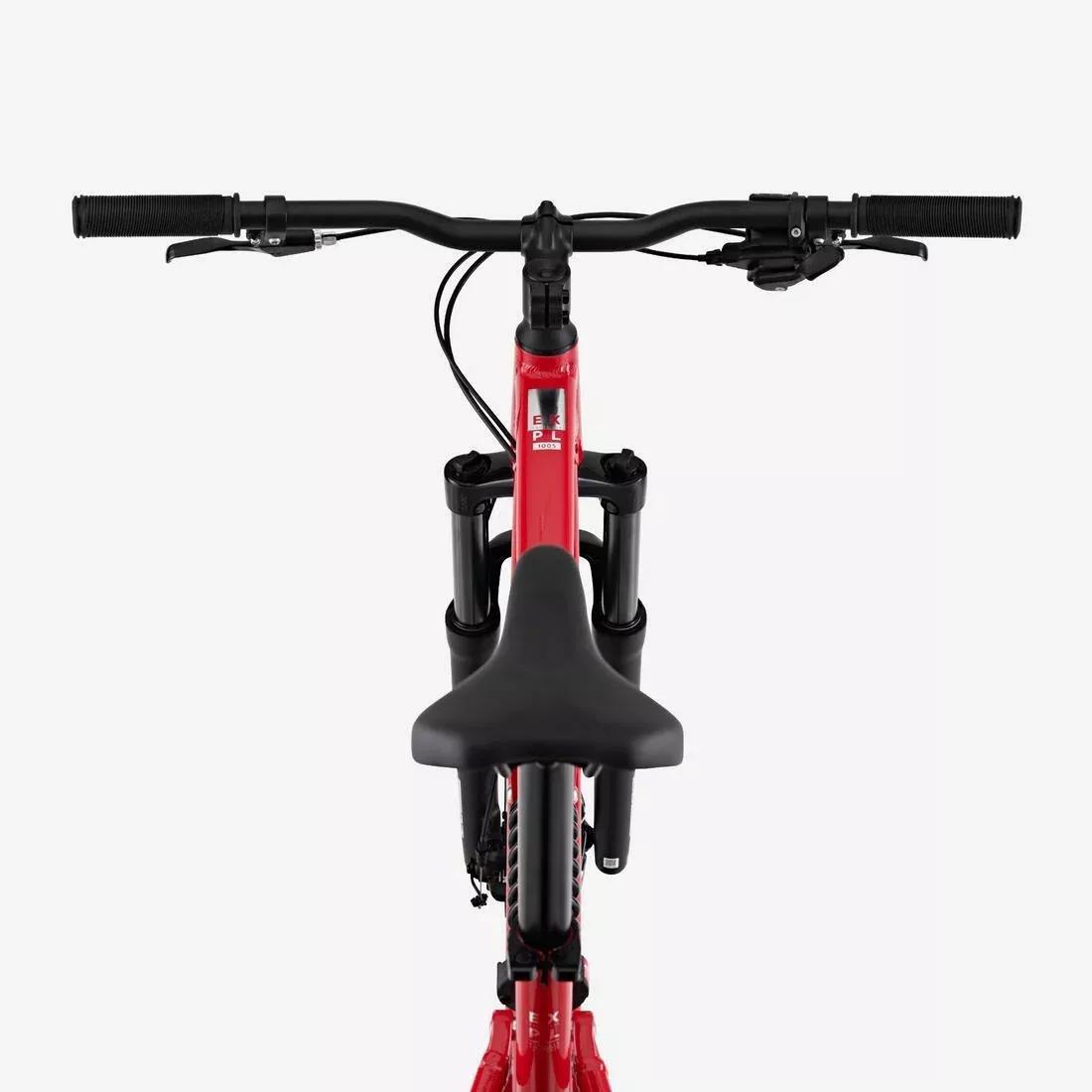 29in Full Suspension Touring Mountain Bike - Expl 100, Red, No Color, large image number 5