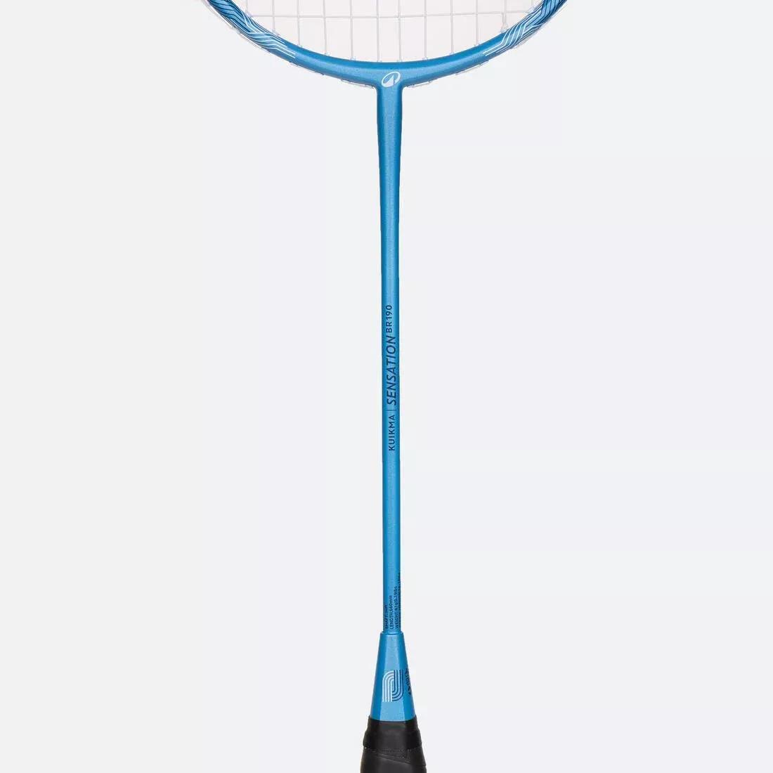 Adults Badminton Racket - BR Sensation 190, Blue, No Color, large image number 5