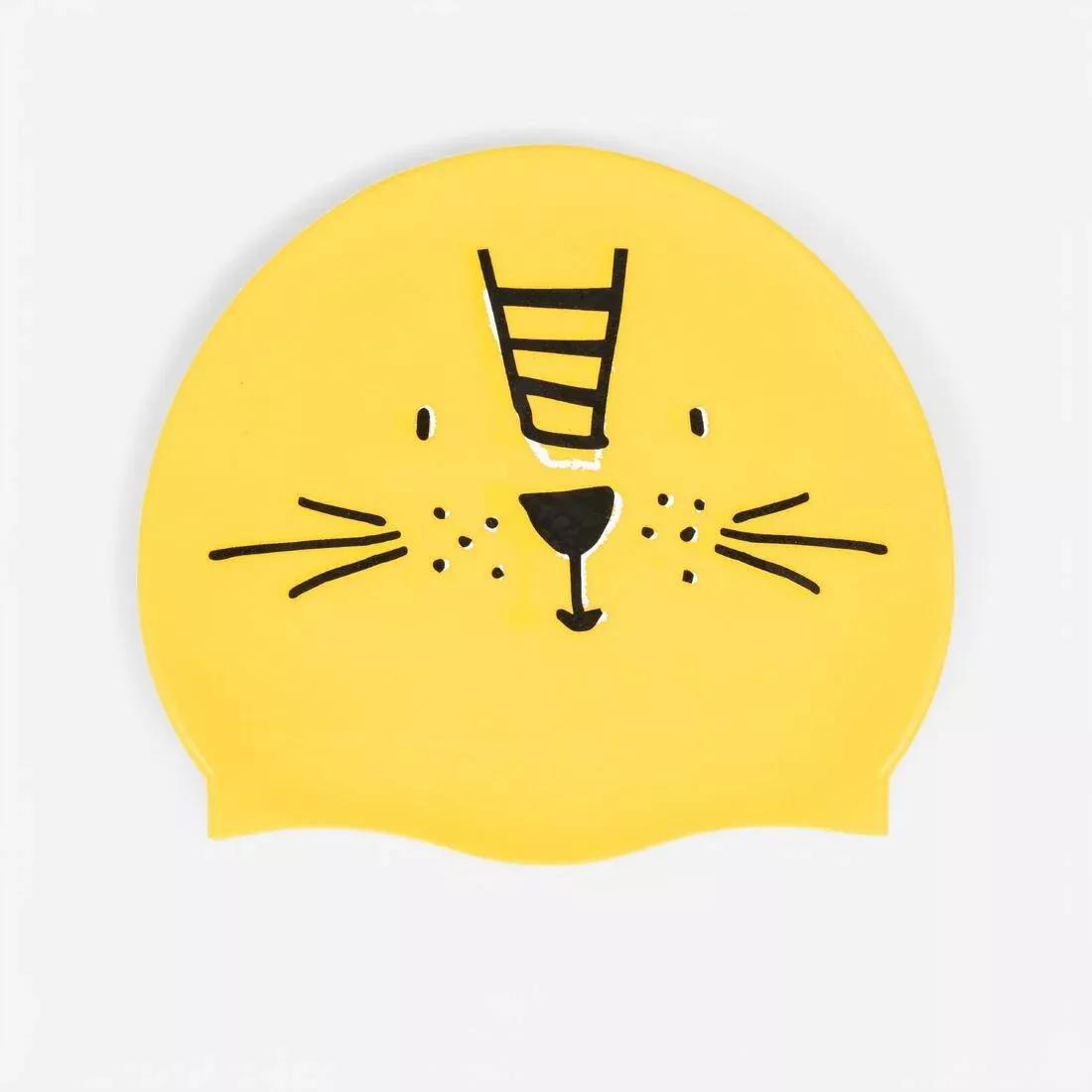 Silicone Swim Cap - Print Alg, Beige, No Color, large image number 4