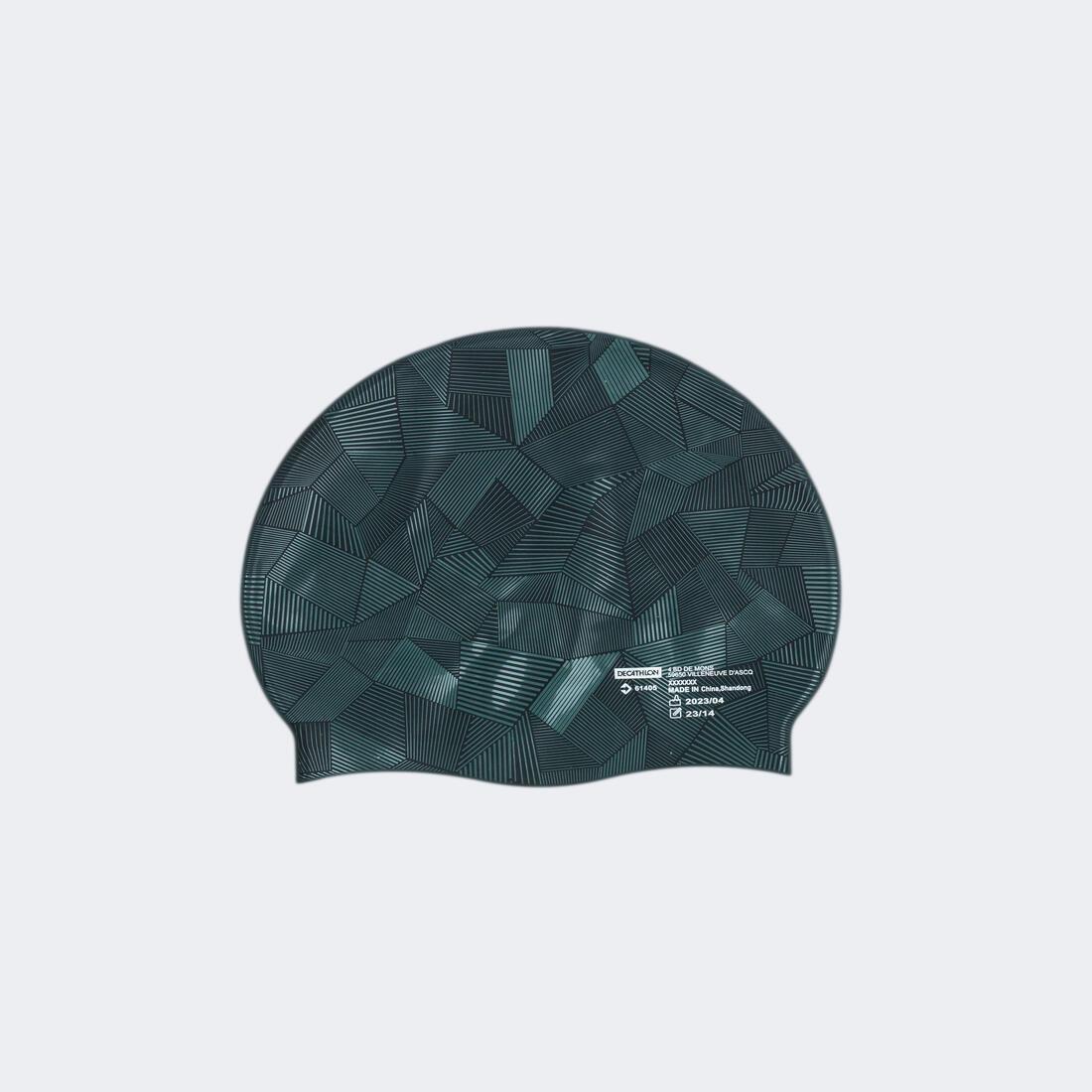 Silicone Swim Cap - Print Alg, Beige, No Color, large image number 7