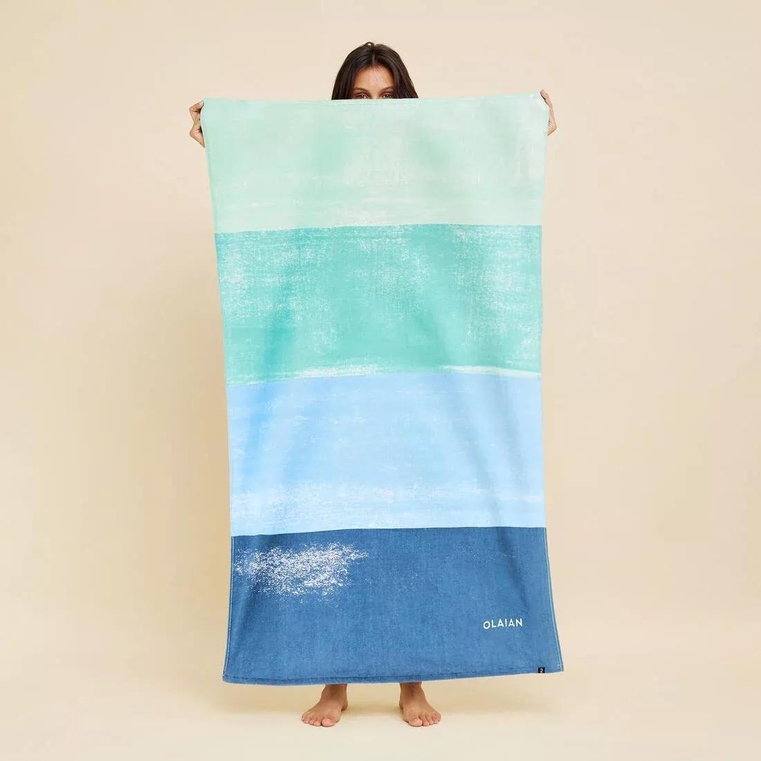 Towel L Print Street 145X85 cm, Blue, No Color, large image number 5