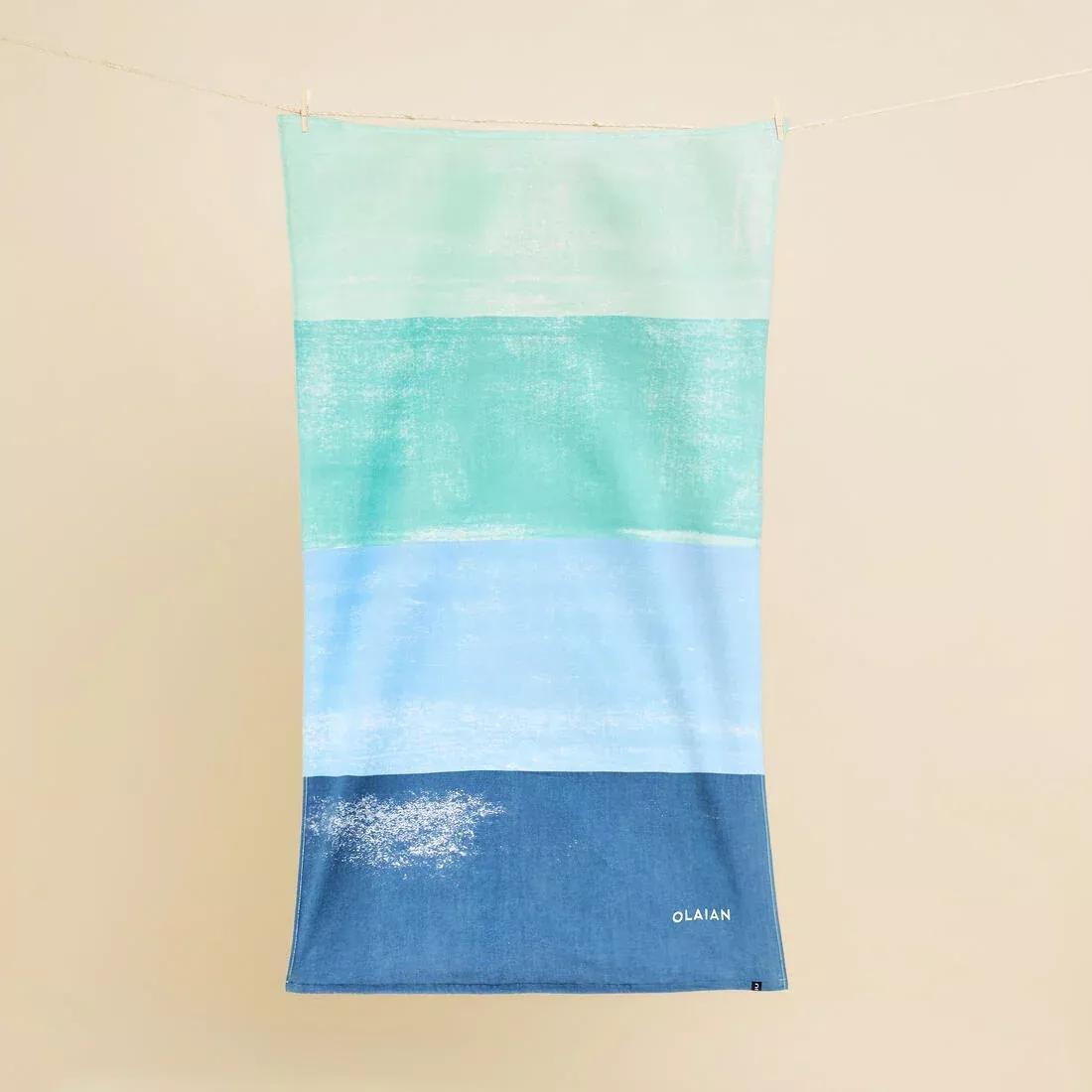 Towel L Print Street 145X85 cm, Blue, No Color, large image number 7
