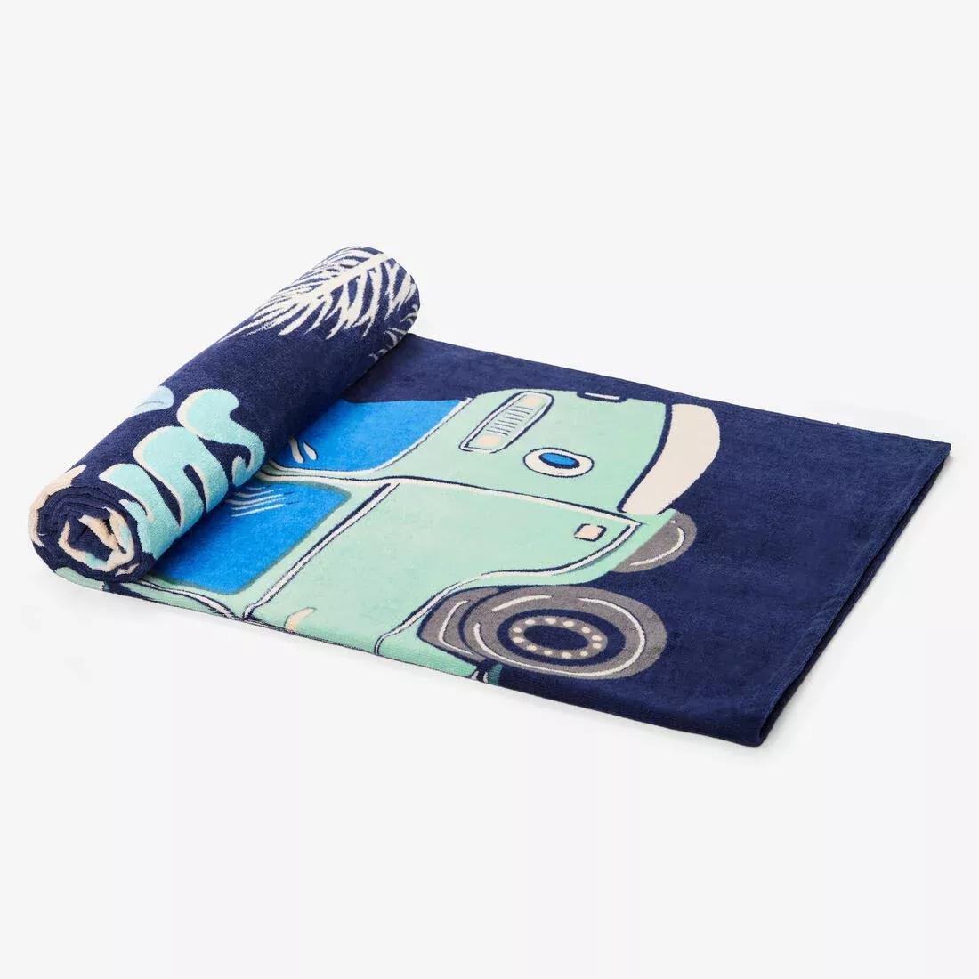 Towel L Print Street 145X85 cm, Blue, No Color, large image number 8