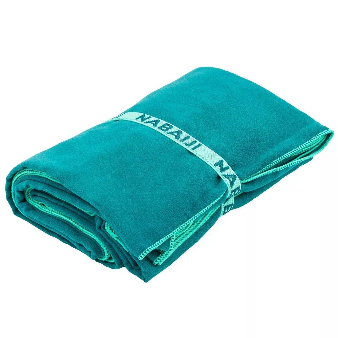 Swimming Microfibre Towel Size L 80 x 130 cm, Pink, No Color, large image number 7