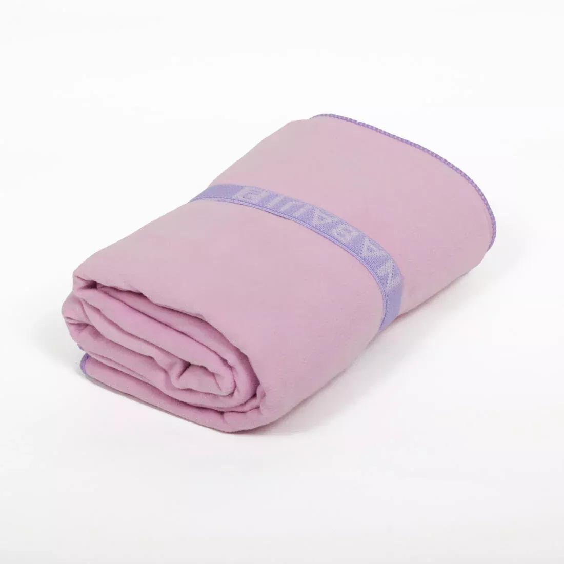 Swimming Microfibre Towel - Size L 80 x 130 cm, Orange, No Color, large image number 1
