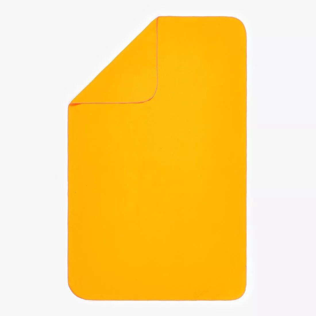 Swimming Microfibre Towel - Size L 80 x 130 cm, Orange, No Color, large image number 5