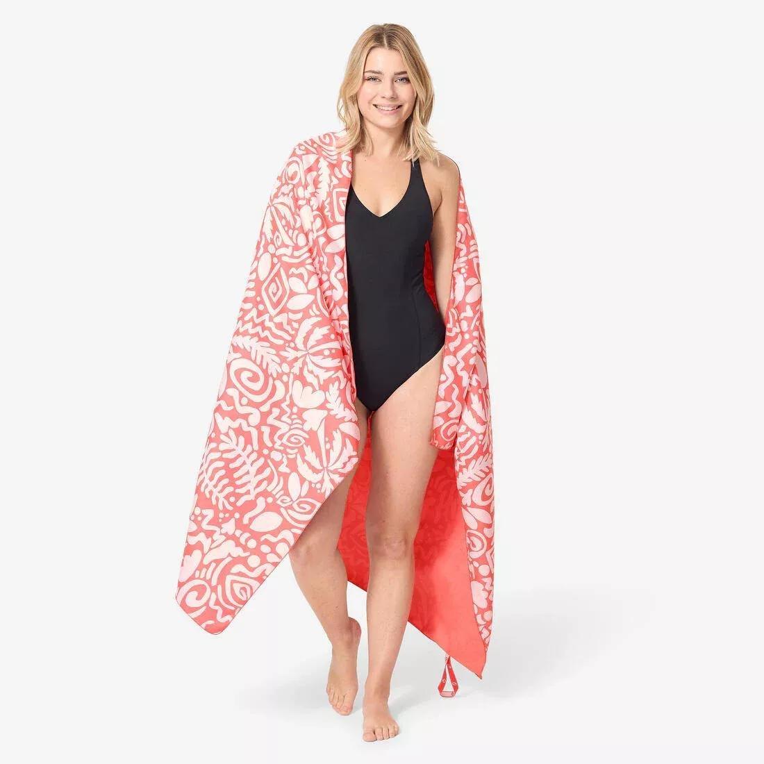 Microfibre Swimming Towel - Size XL 110 x 175 cm, Yellow, No Color, large image number 7