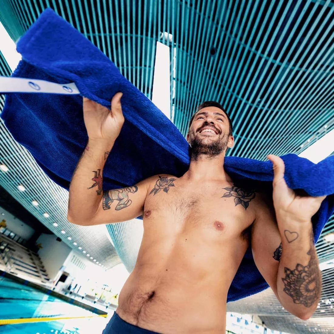Ultra-Soft Microfibre Towel Size L 80 x 130 cm, Blue, No Color, large image number 4