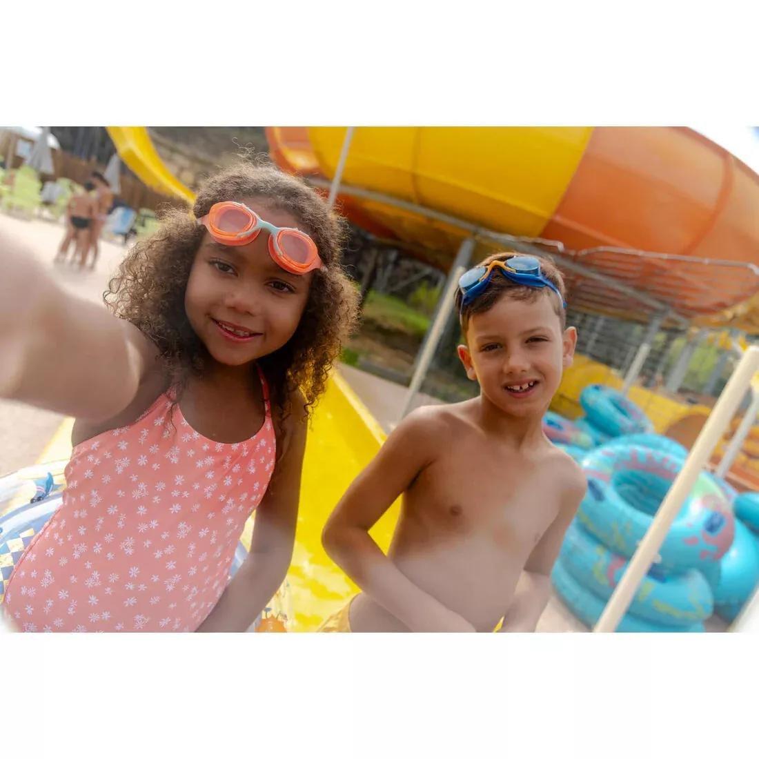 Kids Unisex Swimming Goggles - Xbase turquoise tinted, Orange, No Color, large image number 9