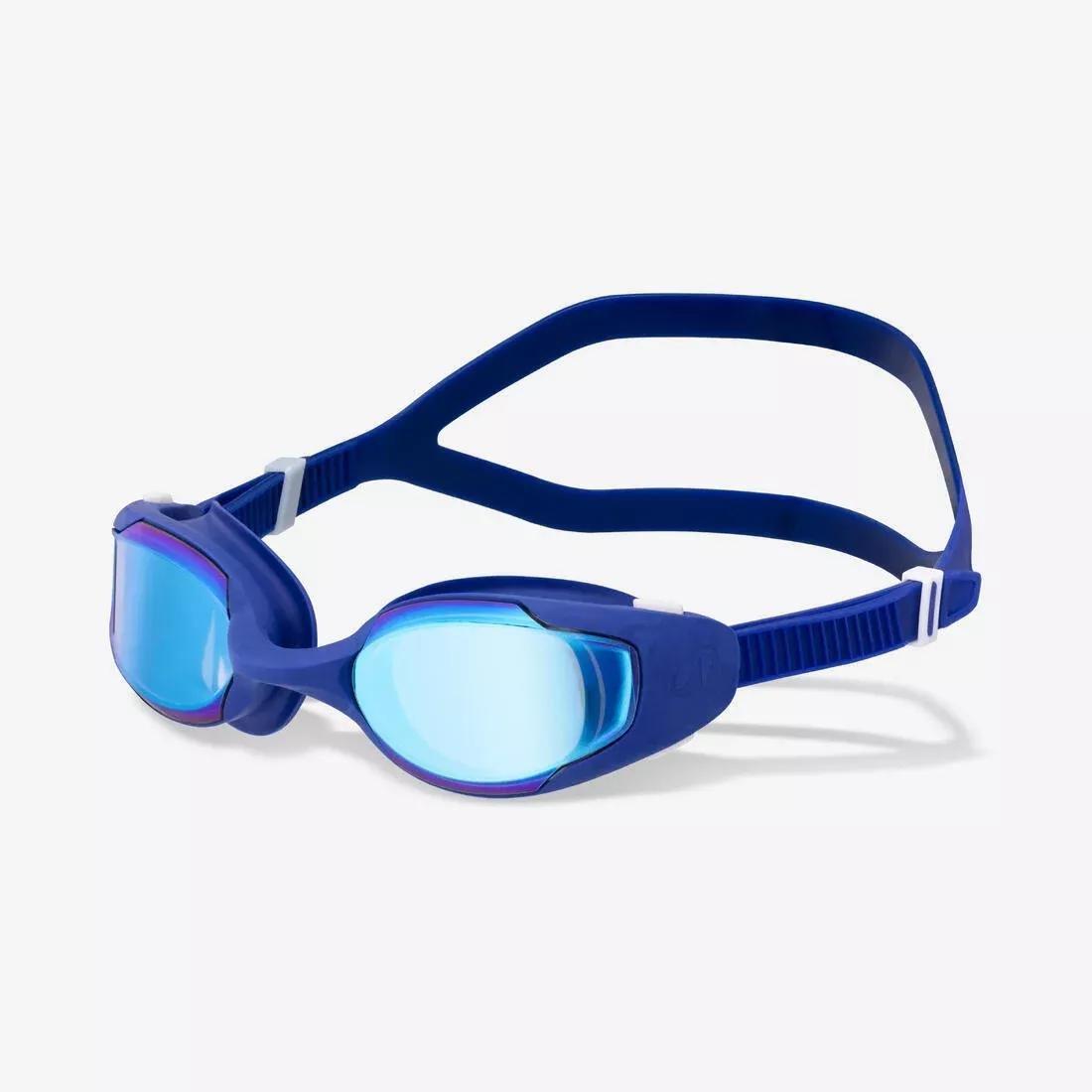 Swimming Goggles - Spirit Black Mirror - New Antifog Treatment, Blue, No Color, medium