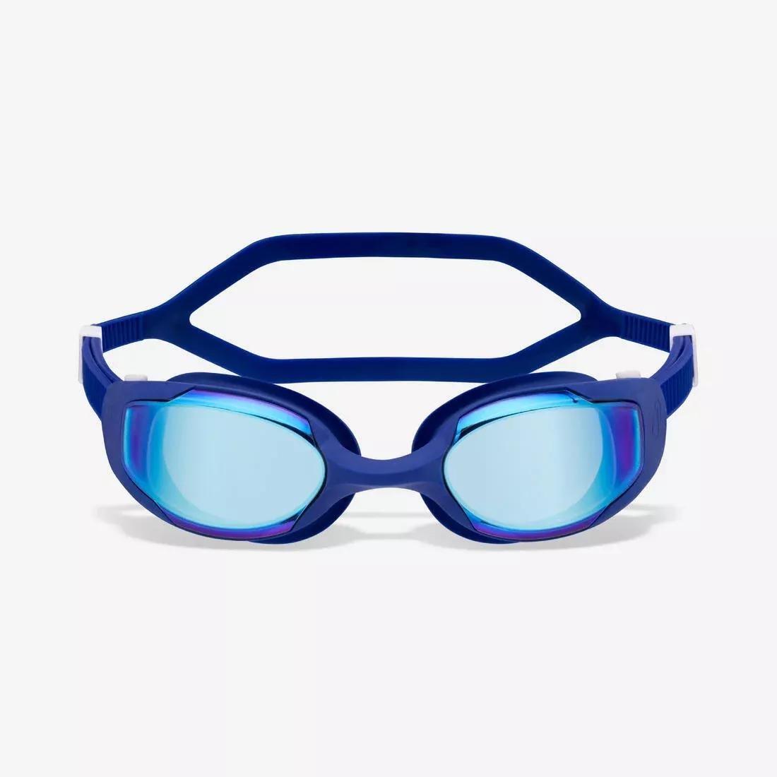 Swimming Goggles - Spirit Black Mirror - New Antifog Treatment, Blue, No Color, medium