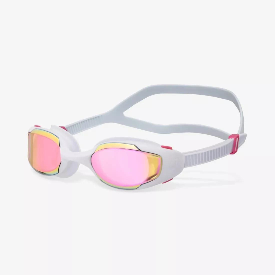 Swimming Goggles - Spirit Black Mirror - New Antifog Treatment, Blue, No Color, medium