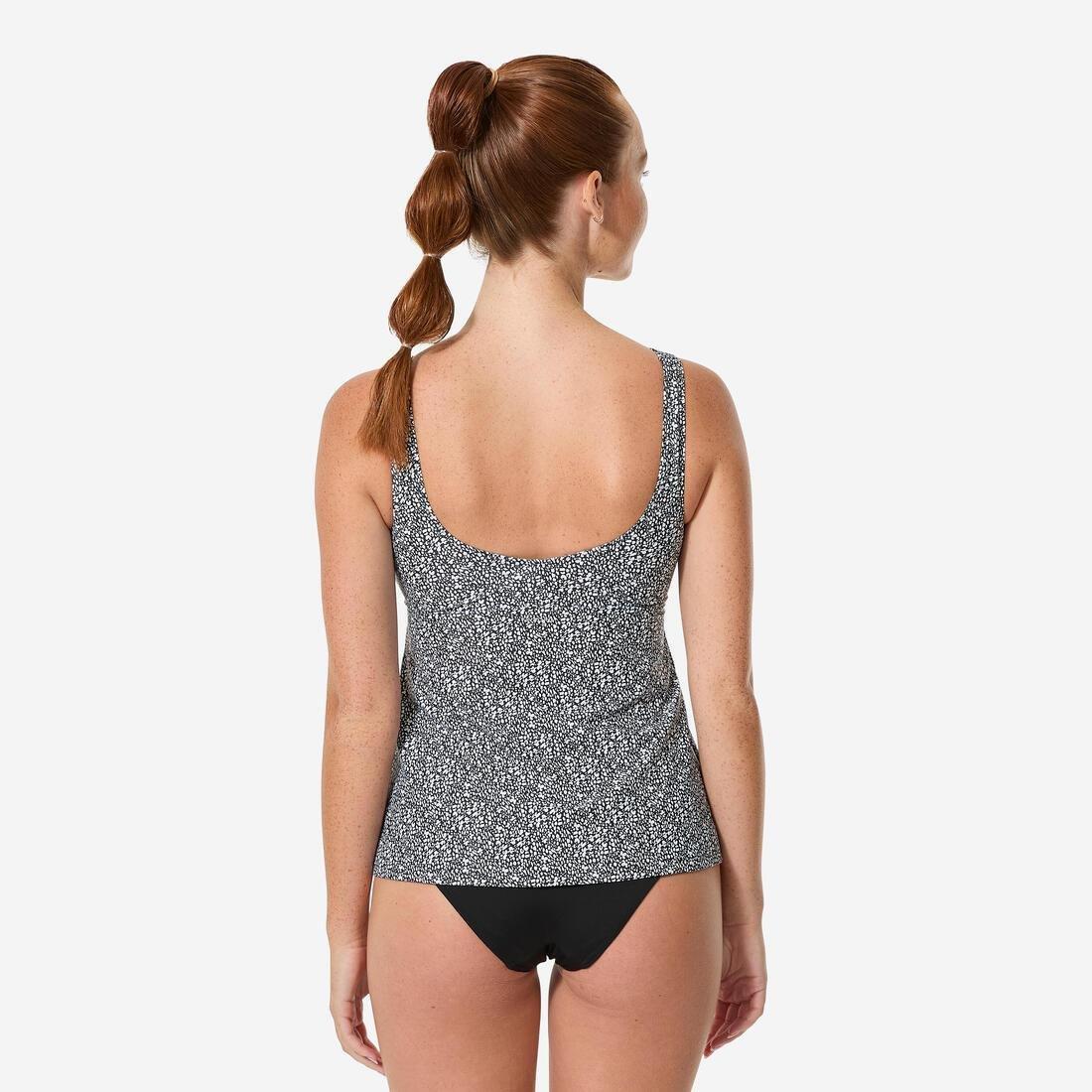 Women Aquafit Tankini Swimsuit, Black, No Color, medium