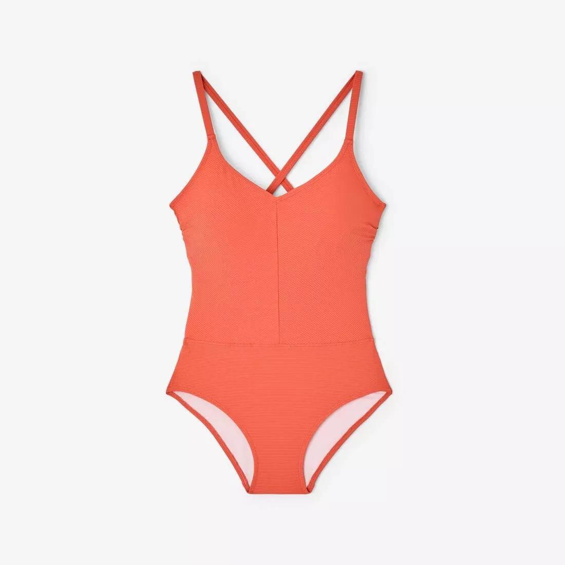 Women 1-Piece Swimsuit, Orange, No Color, large image number 6