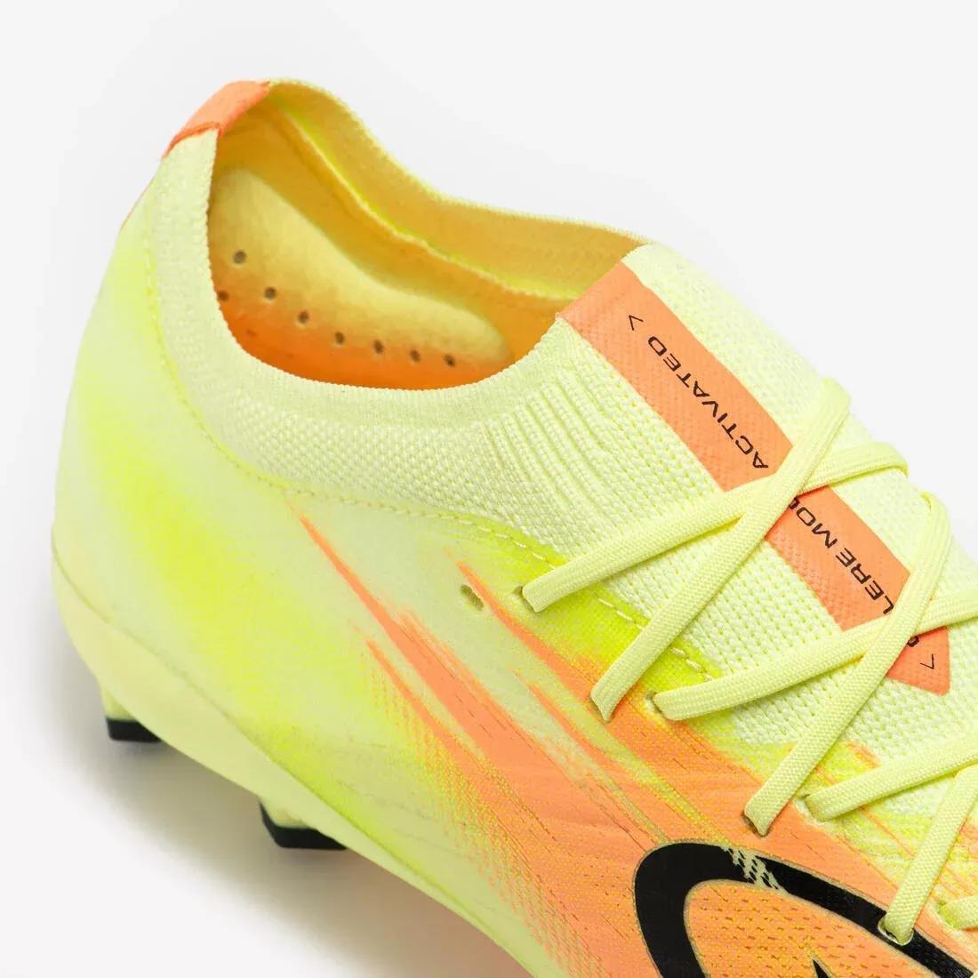 Adult Football Boots CLR 7 Elite FG Meteor, Yellow, No Color, large image number 4