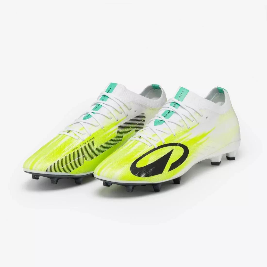 Adult Football Boots CLR 7 Elite FG Meteor, Yellow, No Color, large image number 9