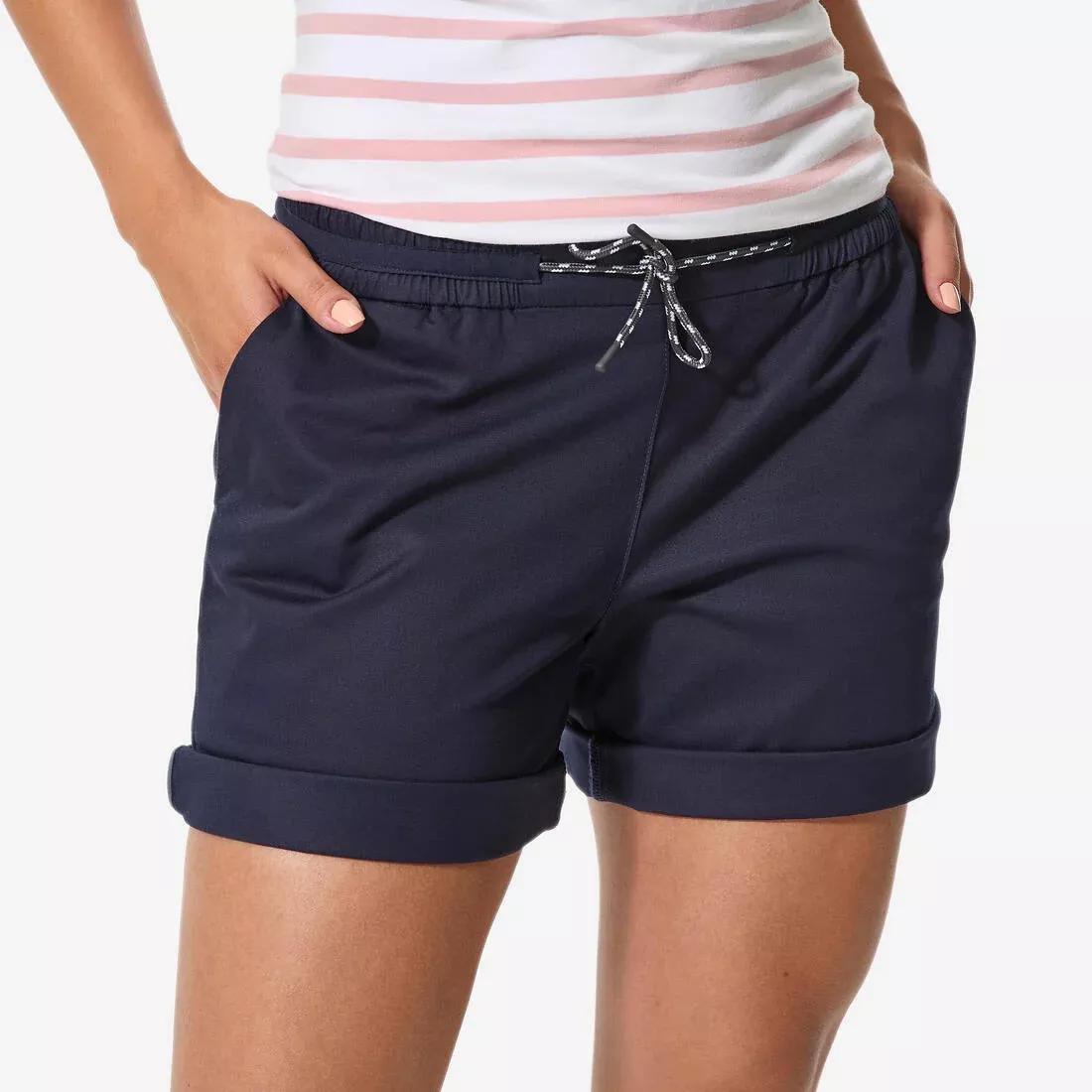 Women Sailing Shorts Sailing 100, Blue, No Color, medium