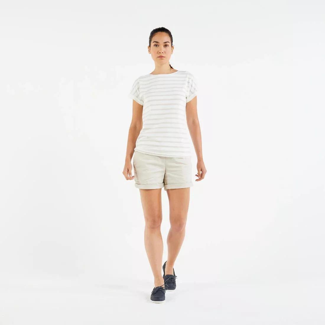 Women Sailing Shorts Sailing 100, Blue, No Color, large image number 6