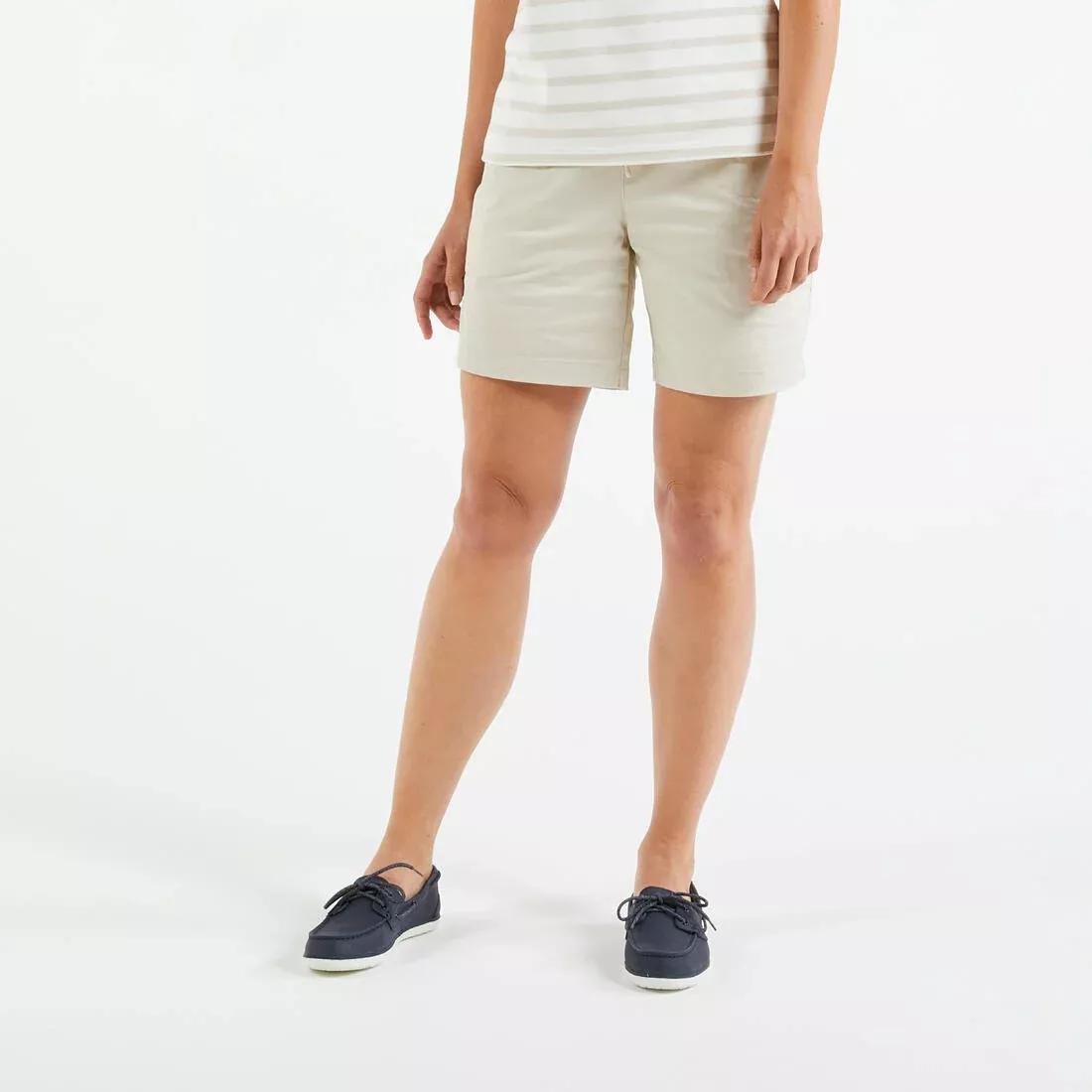 Women Sailing Shorts Sailing 100, Blue, No Color, large image number 8