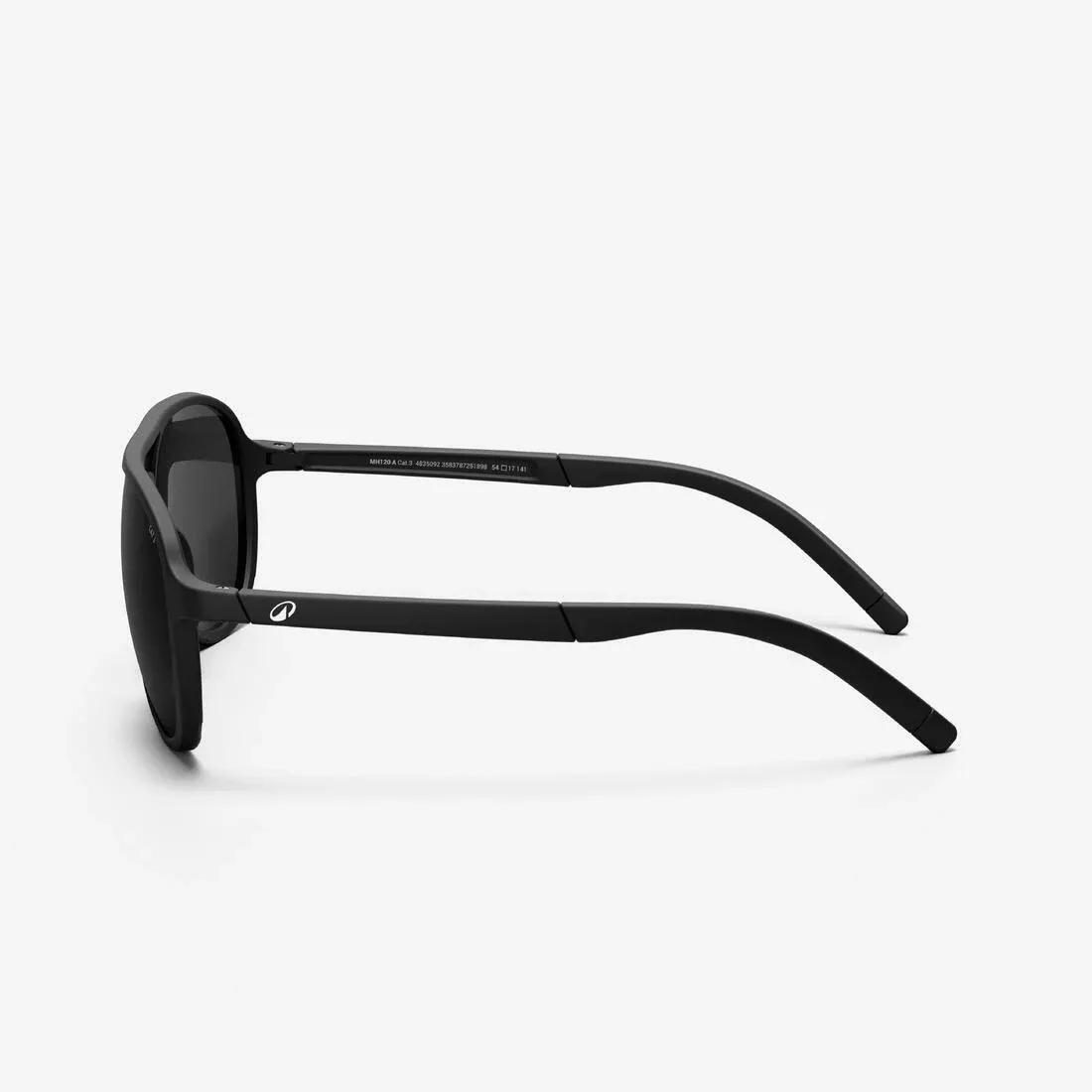 Category 3 MH 120A Aviator Sunglasses, Black, No Color, medium