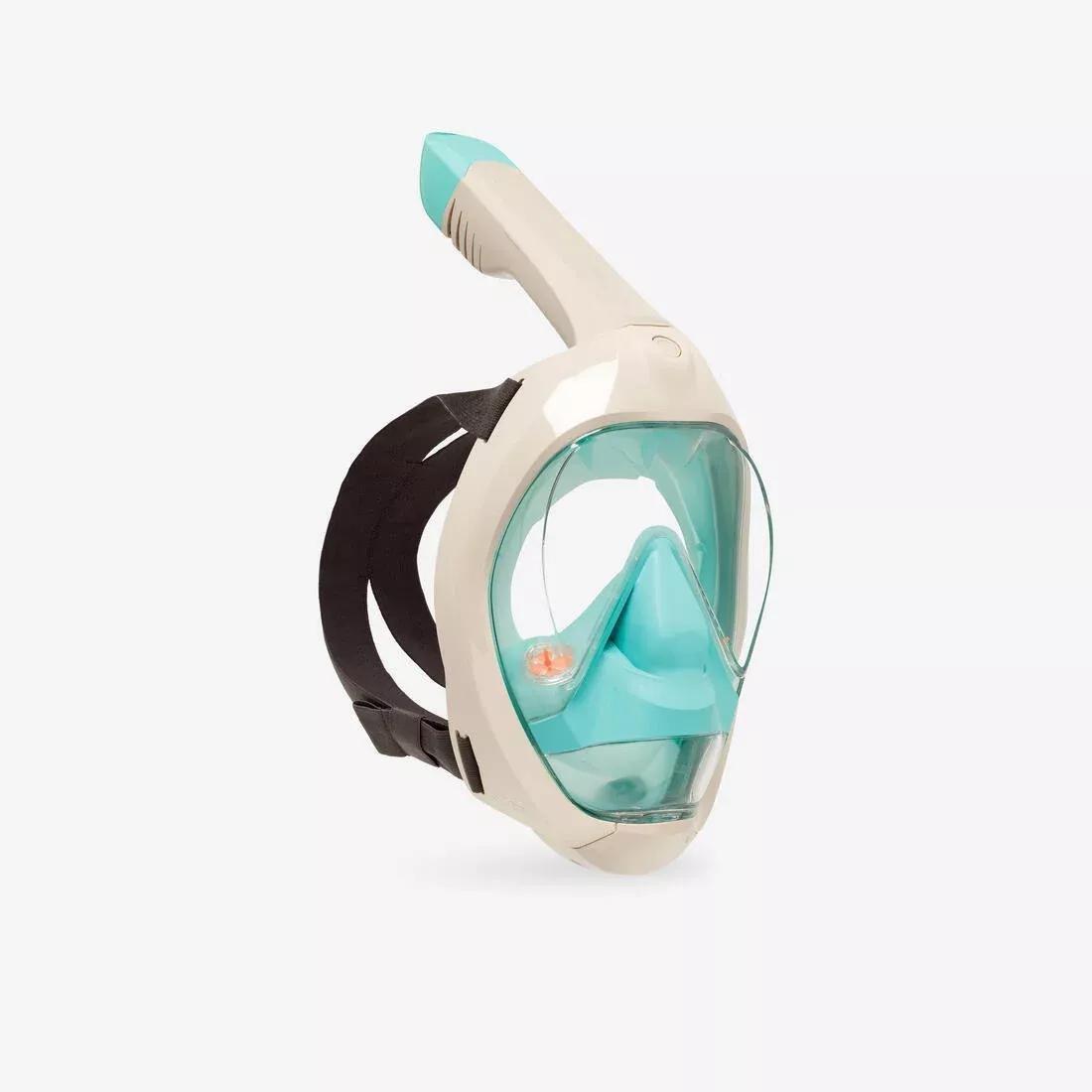 Underwater Snorkelling Mask - Easybreath 900, Black, No Color, medium