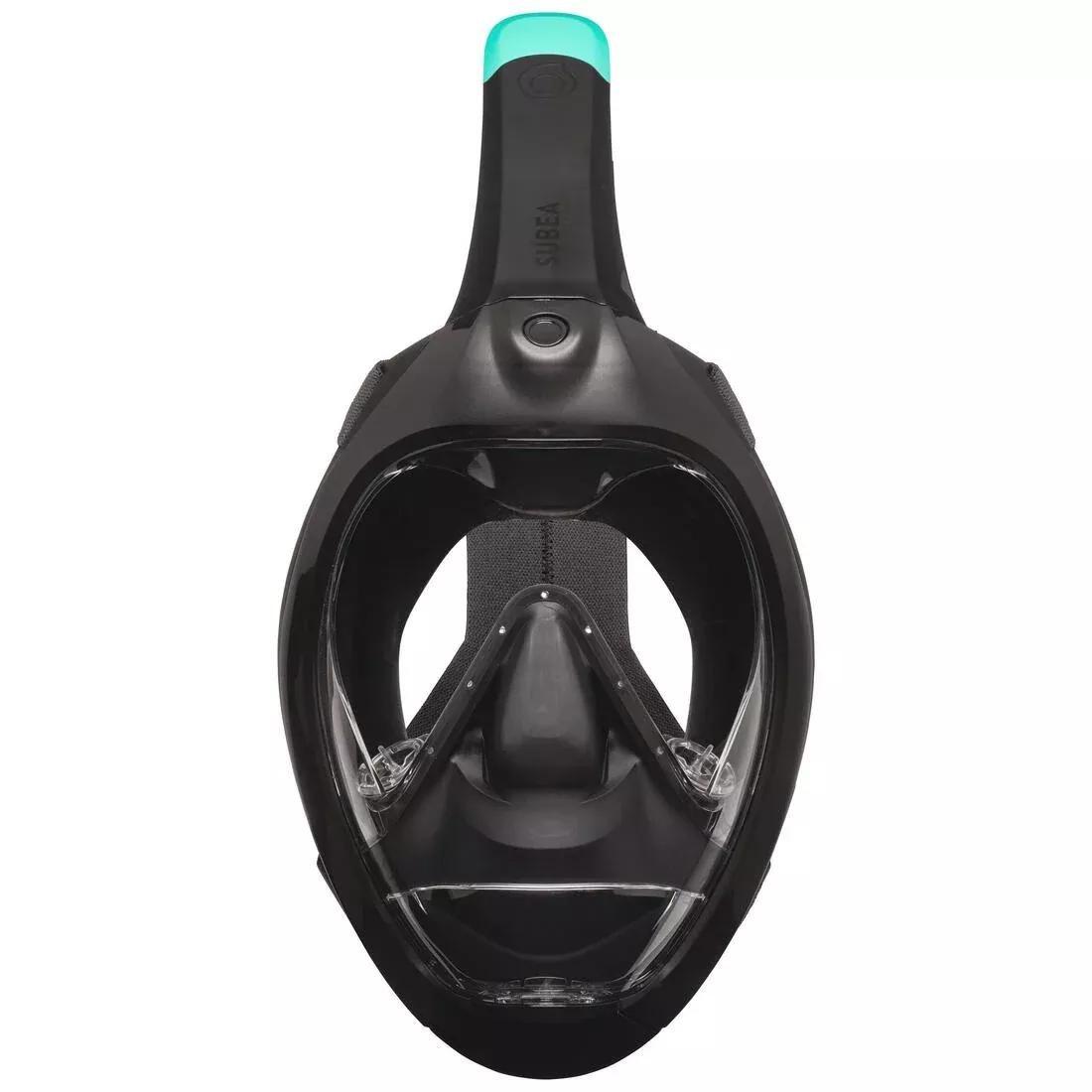 Underwater Snorkelling Mask - Easybreath 900, Black, No Color, large image number 7
