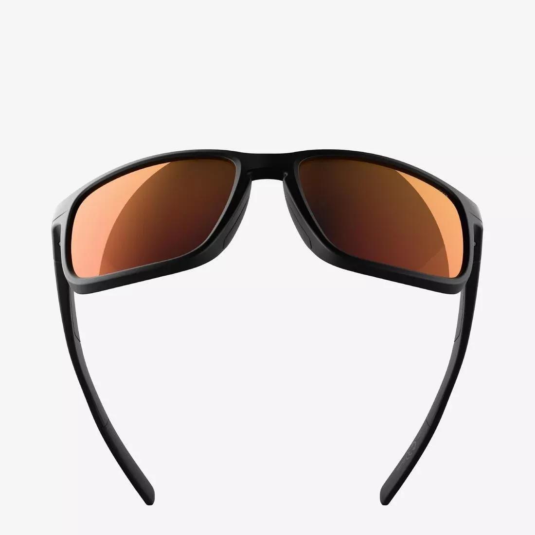 Polarised Category 3 Sports Sunglasses - Explore 500 SQR, Black, No Color, medium