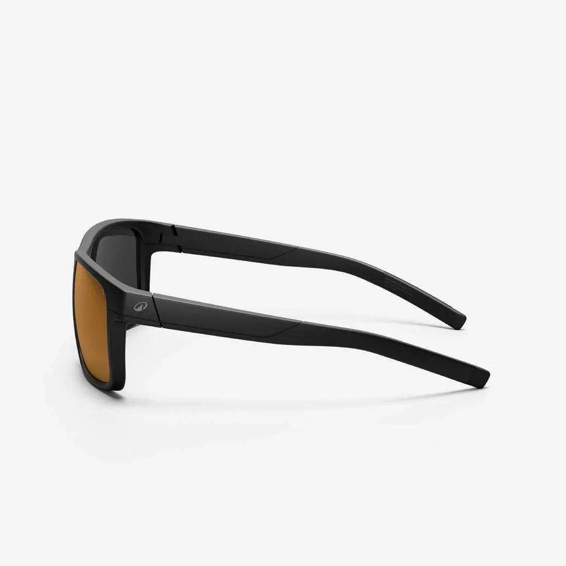 Polarised Category 3 Sports Sunglasses - Explore 500 SQR, Black, No Color, medium