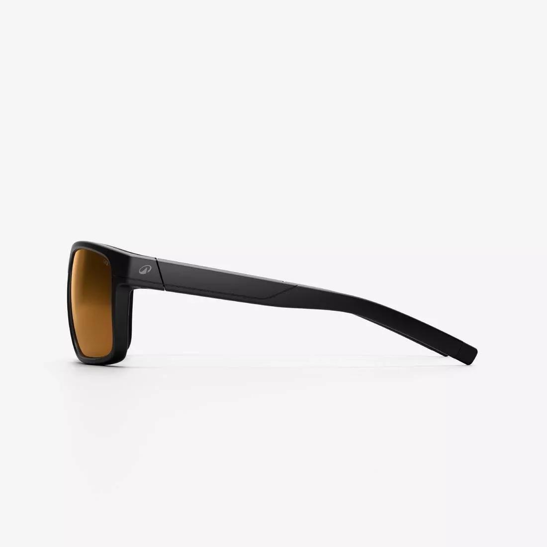 Polarised Category 3 Sports Sunglasses - Explore 500 SQR, Black, No Color, large image number 3