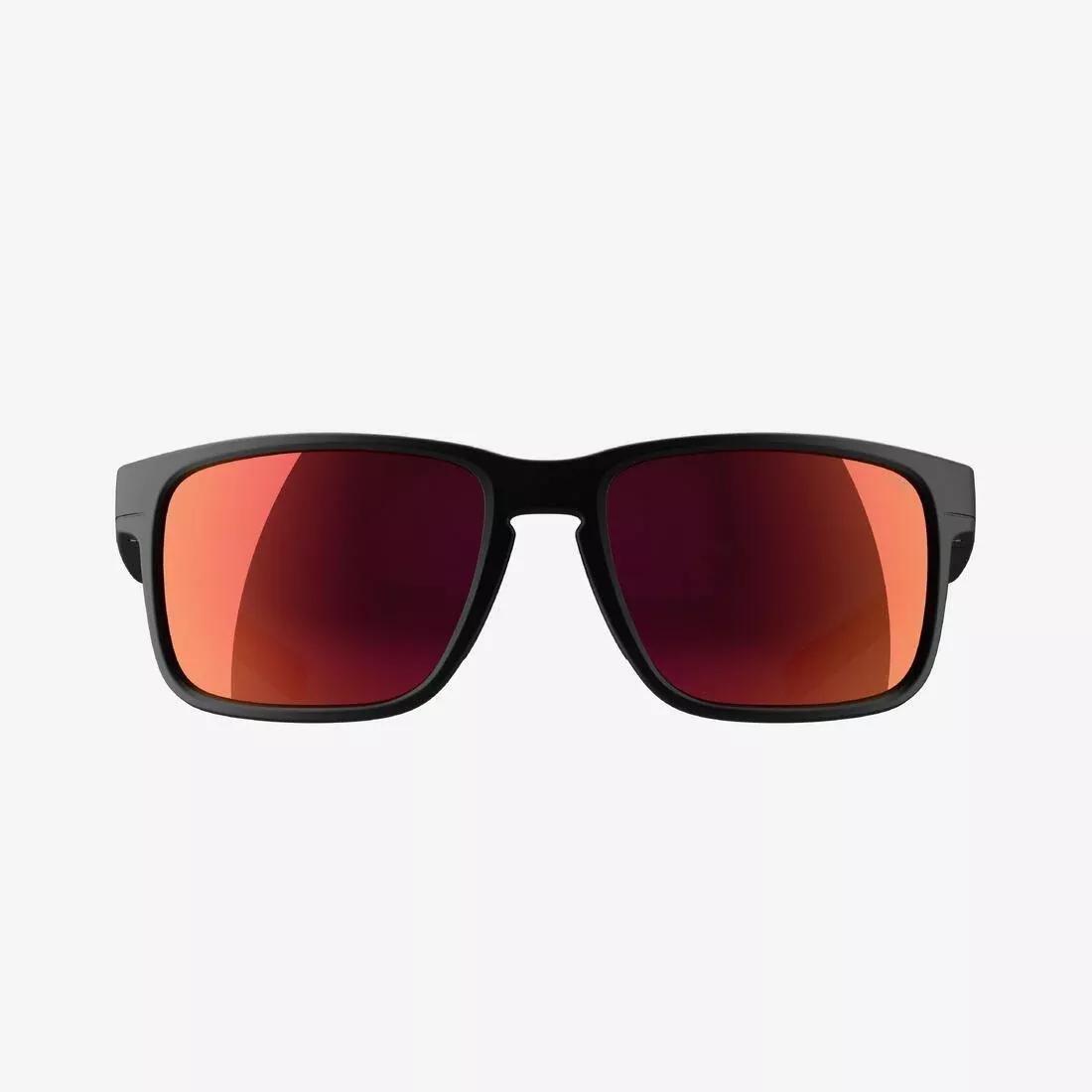 Polarised Category 3 Sports Sunglasses - Explore 500 SQR, Black, No Color, large image number 4