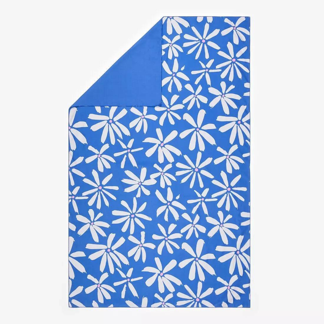 Microfibre Swimming Towel - Size XL 110 x 175 cm, Blue, No Color, large image number 1