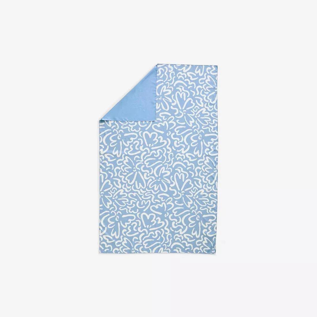Microfibre Swimming Towel - Size XL 110 x 175 cm, Blue, No Color, large image number 5